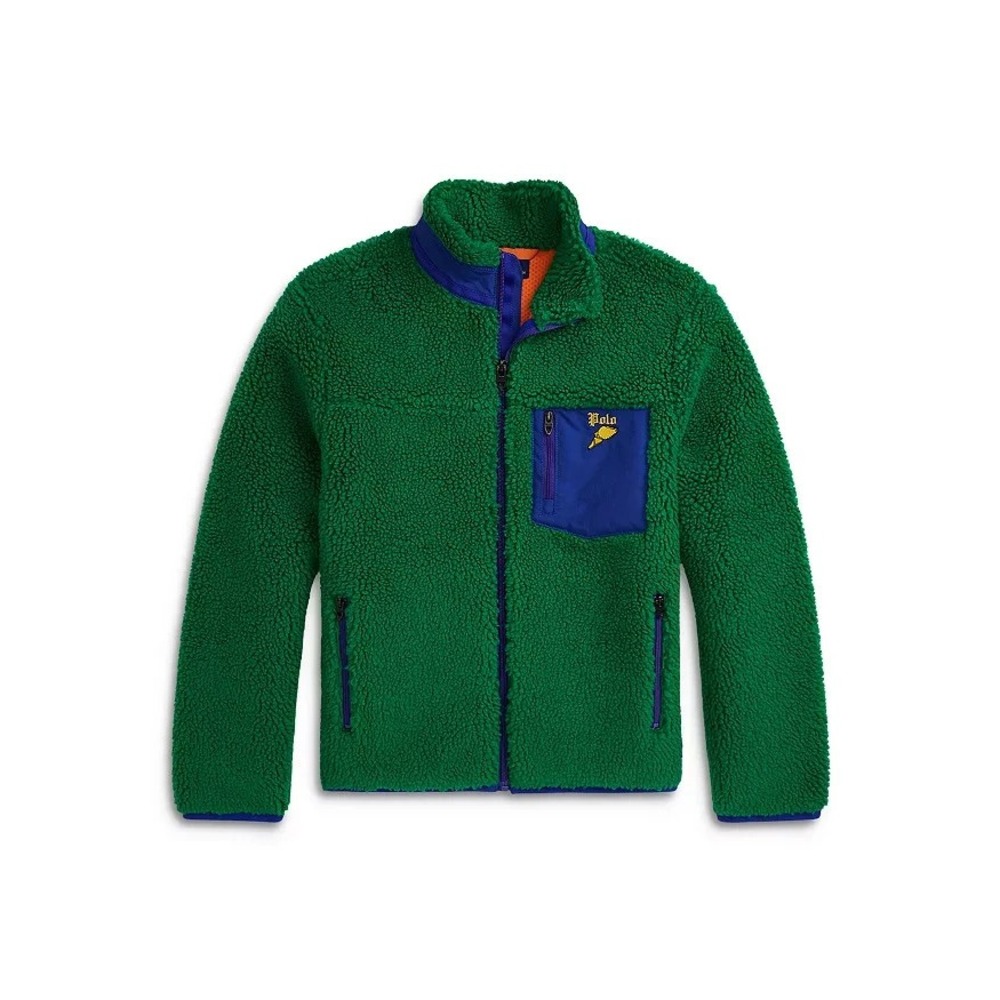 Polo Ralph Lauren Boys Teddy Fleece‎ Hybrid Jacket Size Medium 10 - 12 NEW